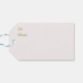 Joy Peace and Love Christmas Treeカード ギフトタグ (裏面横)