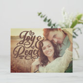 Joy Peace Christian Bible Verse Christmas Photo (スタンド正面)