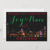 Joy & Peace from Chicago カスタム1招待状 招待状 (正面)