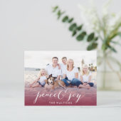 JOY & PEACE HOLIDAYフォトカード シーズンポストカード (スタンド正面)