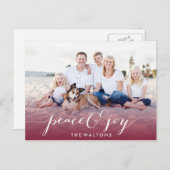 JOY & PEACE HOLIDAYフォトカード シーズンポストカード (正面/裏面)