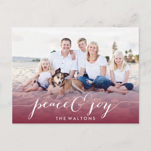 JOY & PEACE HOLIDAYフォトカード シーズンポストカード (正面)