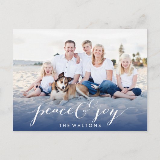 JOY & PEACE HOLIDAYフォトカード シーズンポストカード (正面)