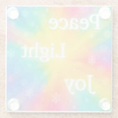Joy Peace Light ガラスコースター (裏面)