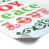 Joy Peace Loveポスター ポスター (角)