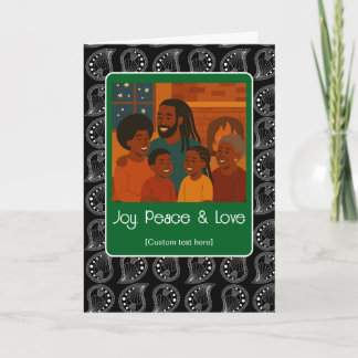 Joy Peace Love - あなたの写真を追加 カード