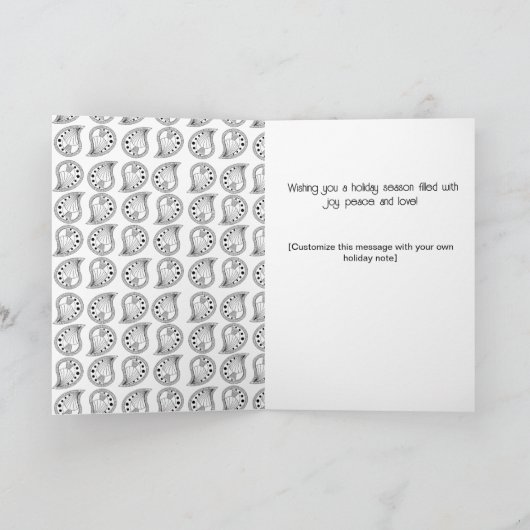 Joy Peace Love - Add Your Photo カード (内部)