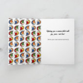 Joy Peace Love - Custom Background & Message カード (内部)