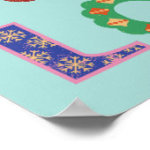 Joy, peace, love motivational quotes wall art ポスター (角)