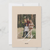 Joy Peace Love Water Color Woodsyキノコ写真 シーズンカード (裏面)