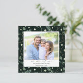 Joy Peace Love Winter Greeneryフォトスクエア シーズンカード (スタンド正面)