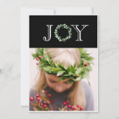 Joy Photo エレガント Christmasパーソナライズされた シーズンカード (正面)