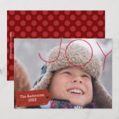 Joy Photo - クリスマスカード (正面/裏面)
