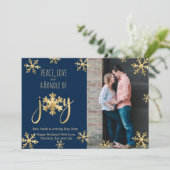 Joy Photo Christmas Pregnancy Announcement Card 案内状 (スタンド正面)