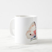 Joy Pink Butterfly コーヒーマグカップ (正面左)