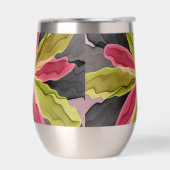 Joy, Pink Green Anthracite Fantasy Flower Fractal (左面)