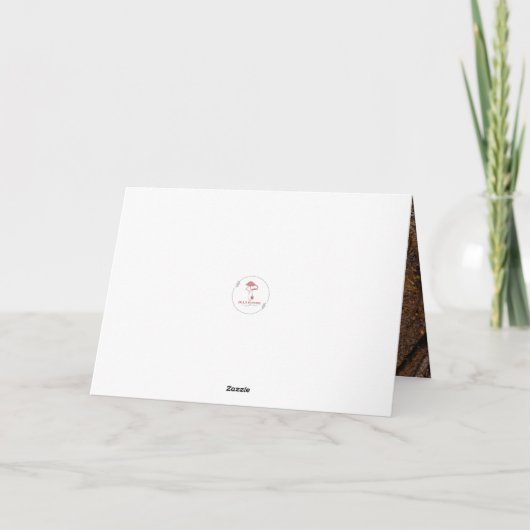 Joy Pizza Love Christmas Photos カード (裏面)