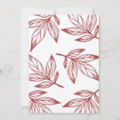 Joy Red Framed Photo Winter Folids Christmas 招待状 (裏面)