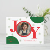 JOY Red & Green Modern Photo Family シーズンカード (スタンド正面)