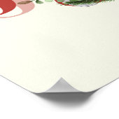 JOY Santa Christmas Wall Art Decor Poster ポスター (角)