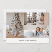 Joy Scriptフォトコラージクリスマス シーズンカード (裏面)