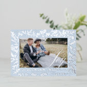 Joy Script装飾フローラ&葉フォトフレーム 箔シーズンカード (立ち正面)