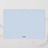 Joy Script装飾フローラ&葉フォトフレーム 箔シーズンカード (裏面)