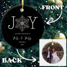 Joy Snowflake私たちの初めてのクリスマスはMr & Mrs.