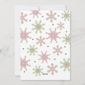 Joy Snowflake Christmasフォトカードフォト数々のー シーズンカード (裏面)