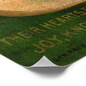 Joy St. Patrickの日のポスターでいっぱいのハート ポスター (角)