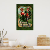 Joy St. Patrickの日のポスターでいっぱいのハート ポスター (キッチン)