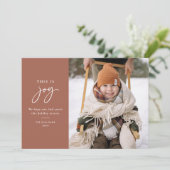 Joy Terracottaミニマリスト写真 シーズンカード (スタンド正面)