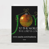 JOY to the worldオーナメントカード シーズンカード (裏面)