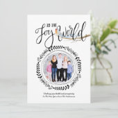 JOY To The WORLDフォトフェスティバルロビンモダンクリスマス 招待状 (スタンド正面)