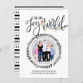 JOY To The WORLDフォトフェスティバルロビンモダンクリスマス 招待状