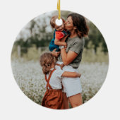 Joy To The Worldフローラガーデンエレガントフォトフレーム セラミックオーナメント (裏面)