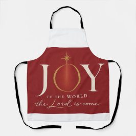 JOY TO THE WORLD | キリスト教のクリスマス エプロン
