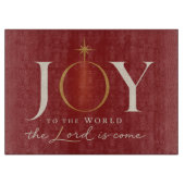 JOY TO THE WORLD | キリスト教のクリスマス カッティングボード (正面)