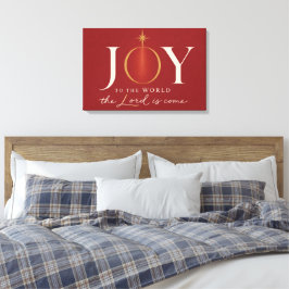  JOY TO THE WORLD | キリスト教のクリスマス キャンバスプリント