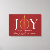 JOY TO THE WORLD | キリスト教のクリスマス キャンバスプリント (正面)
