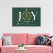  JOY TO THE WORLD | キリスト教のクリスマス キャンバスプリント (インサイチュ (リビング))