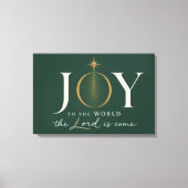  JOY TO THE WORLD | キリスト教のクリスマス キャンバスプリント (正面)