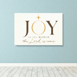  JOY TO THE WORLD | キリスト教のクリスマス キャンバスプリント