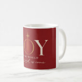 JOY TO THE WORLD | キリスト教のクリスマス コーヒーマグカップ (正面右)