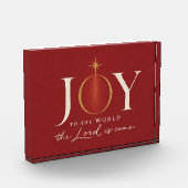 JOY TO THE WORLD | キリスト教のクリスマス フォトブロック (左)