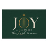 JOY TO THE WORLD | キリスト教のクリスマス ポスター (正面)