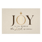 JOY TO THE WORLD | キリスト教のクリスマス ポスター (正面)