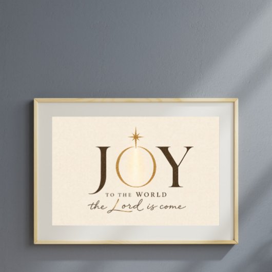JOY TO THE WORLD | キリスト教のクリスマス ポスター