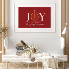 JOY TO THE WORLD | キリスト教のクリスマス ポスター