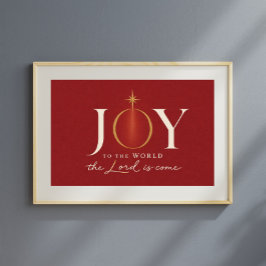  JOY TO THE WORLD | キリスト教のクリスマス ポスター